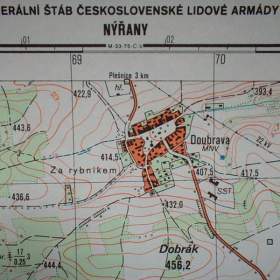 Foto inzerátu Vojenská profesionální tajná mapa Nýřany 1:25