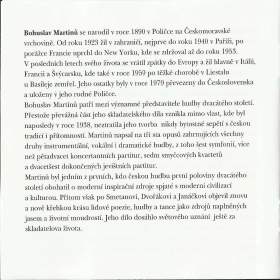 Foto inzerátu Martinù Bohuslav Sonata Intermezzo Impromptu
