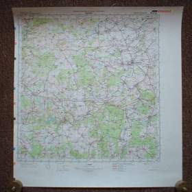 Foto inzerátu Vojenská profesionální tajná mapa Podbořany