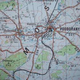 Foto inzerátu Vojenská profesionální tajná mapa Podbořany