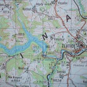 Foto inzerátu Vojenská profesionální tajná mapa Podbořany