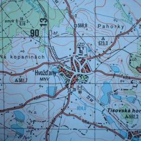 Foto inzerátu Vojenská tajná mapa Rožmitál Brdy voj.prostor Jince