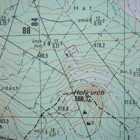 Vojenská profesionální tajná mapa Skašov 1: 25 / 19754852
