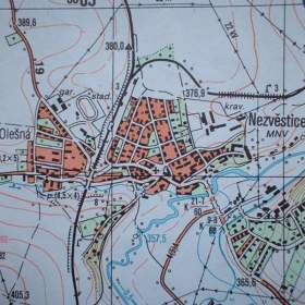 Fotka k inzerátu Vojenská profesionální tajná mapa Spálené Poříčí 1: 25 / 19269804