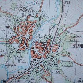 Vojenská profesionální tajná mapa Staňkov 1: 25 / 19754866