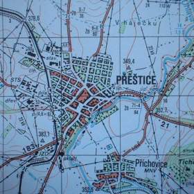 Fotka k inzerátu Vojenská profesionální tajná mapa Přeštice / 19269804