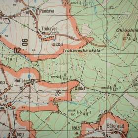 Foto inzerátu Profesionální mapa Blovice Vojenský prostor Jínce