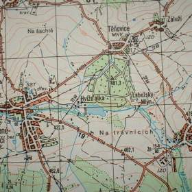 Foto inzerátu Profesionální mapa Blovice Vojenský prostor Jínce