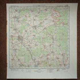 Foto inzerátu Profesionální mapa Blovice Vojenský prostor Jínce