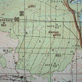 Foto inzerátu Profesionální mapa Blovice Vojenský prostor Jínce