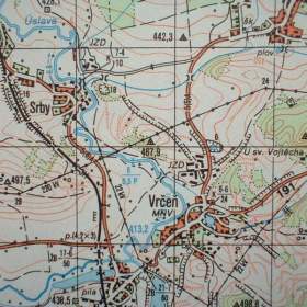Foto inzerátu Profesionální mapa Blovice Vojenský prostor Jínce