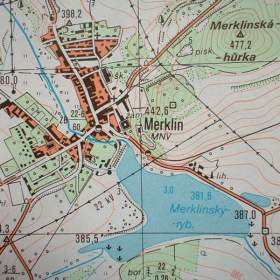 Fotka k inzerátu Vojenská profesionální tajná mapa Merklín 1: 25 / 18528638