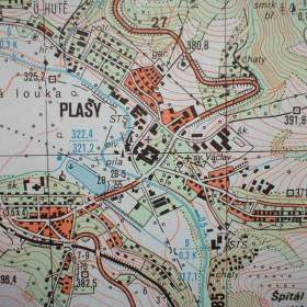 Fotka k inzerátu Vojenská profesionální tajná mapa Plasy 1: 25 / 19269804