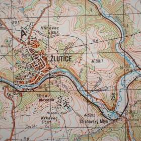 Fotka k inzerátu Vojenská profesionální tajná mapa Žlutice Bochov / 18528638