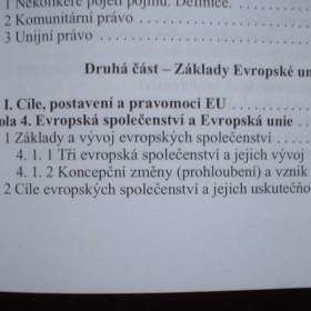 Foto inzerátu Evropské právo podrobná učebnice