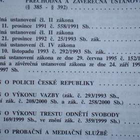 Foto inzerátu Trestní zákon a trestní řád Poznámkové vydání vysvětlením