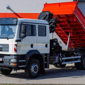 Foto inzerátu MAN TGM 18.240 4X4 TŘÍSTRANNÝ SKLÁPĚČ + HYDRAULICKÁ RUKA