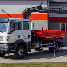 Foto inzerátu MAN TGM 18.240 4X4 TŘÍSTRANNÝ SKLÁPĚČ + HYDRAULICKÁ RUKA