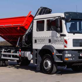 Foto inzerátu MAN TGM 18.240 4X4 TŘÍSTRANNÝ SKLÁPĚČ + HYDRAULICKÁ RUKA