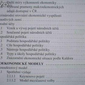 Foto inzerátu Kniha Makroekonomie Josef Brčák Bohuslav Sekerka
