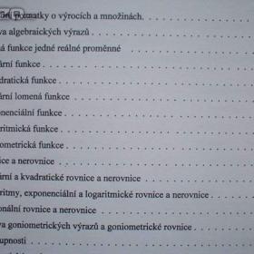 Foto inzerátu Matematika opakování střední školy
