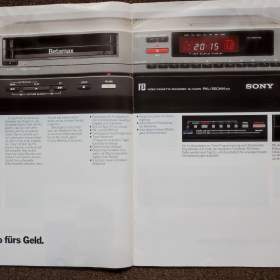 Foto inzerátu Audio Video Sony Technics let 1983-84 Betamax
