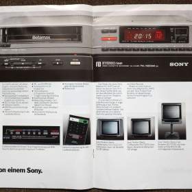 Foto inzerátu Audio Video Sony Technics let 1983-84 Betamax