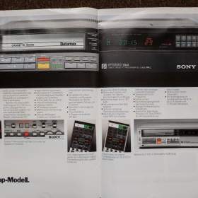 Foto inzerátu Audio Video Sony Technics let 1983-84 Betamax