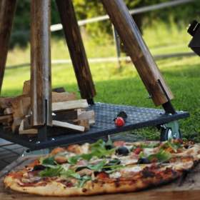 Foto inzerátu Pizza pec / pec na chléb, 60×40 cm, 110 kg, s teploměrem
