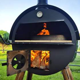 Foto inzerátu Pizza pec / pec na chléb, 60×40 cm, 110 kg, s teploměrem