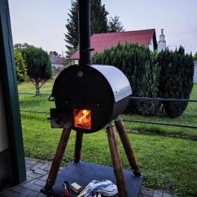 Foto inzerátu Pizza pec / pec na chléb, 60×40 cm, 110 kg, s teploměrem