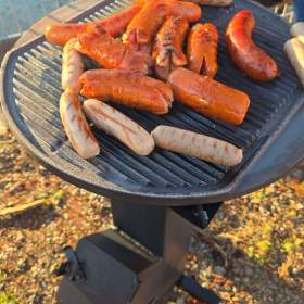 Foto inzerátu Rocket stove / turbo pecek - kempinkový vařič + gril (litina)