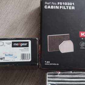 Prodám nové brzdové destičky Maxgear, filtr Kamoka / 19784972