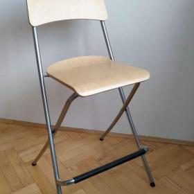 Foto inzerátu IKEA Franklin, barová stolička, skládací, chrom / bříza
