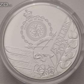 Foto inzerátu Český lev 2023 – stříbrná 2 oz mince, č. 0579/1000, certifikát, dvě unce