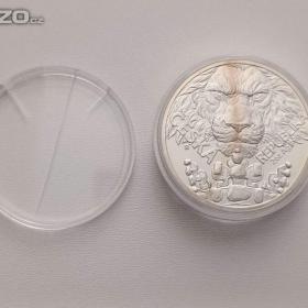 Foto inzerátu Český lev 2023 – stříbrná 2 oz mince, č. 0579/1000, certifikát, dvě unce