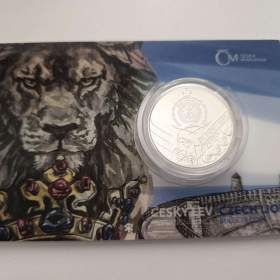 Foto inzerátu Český lev 2023 – stříbrná 2 oz mince, č. 0579/1000, certifikát, dvě unce