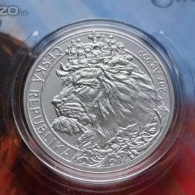 Foto inzerátu Stříbrná mince Český lev 2021 2 oz Ag 999 | Doprava zdarma 
