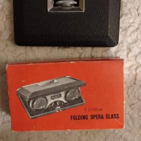 Fotka k inzerátu Retro Divadelní kukátko FOLDING OPERA GLASS JAPAN 2,5x25mm / 18789819