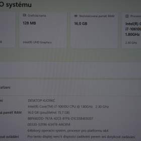 Foto inzerátu Dell latitude 5310 i7/16GB/SSD 256GB/záruka
