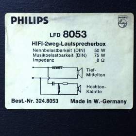 Foto inzerátu Reprobedny Philips LFD 8053.