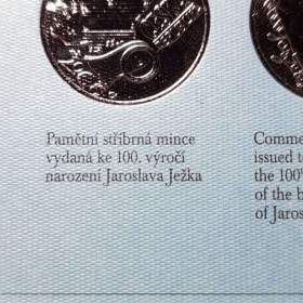 Foto inzerátu Stříbrná 200kč pametní mince J.JEŽEK, ag 13g do sbírky