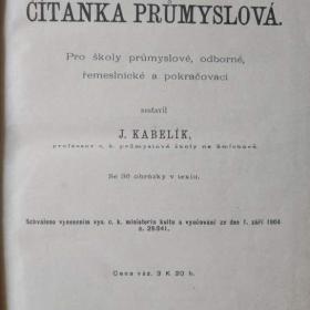 Čítanka průmyslová rok 1904 R- U pro technické obory / 19835619