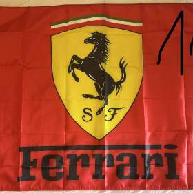 115 - Banner - vlajka - prapor logo Ferrari - červená 90x150 / 19854806
