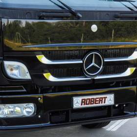Foto inzerátu MERCEDES-BENZ ATEGO 1218 - NOVÝ HÁKOVÝ NOSIČ KONTEJNERŮ + HYDRAULICKÁ RUKA EU5