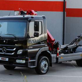 Foto inzerátu MERCEDES-BENZ ATEGO 1218 - NOVÝ HÁKOVÝ NOSIČ KONTEJNERŮ + HYDRAULICKÁ RUKA EU5