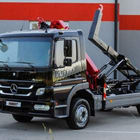 Foto inzerátu MERCEDES-BENZ ATEGO 1218 - NOVÝ HÁKOVÝ NOSIČ KONTEJNERŮ + HYDRAULICKÁ RUKA EU5