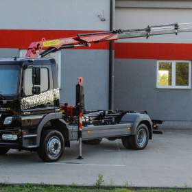 Foto inzerátu MERCEDES-BENZ ATEGO 1218 - NOVÝ HÁKOVÝ NOSIČ KONTEJNERŮ + HYDRAULICKÁ RUKA EU5