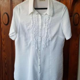 Dámská delší bílá košile vel. L/XL / 19893528