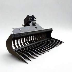 Hydraulická mřížová svahová lžíce (hydraulické hrábě) 100 cm pro bagry 1,5–2,5 t / 19899516
